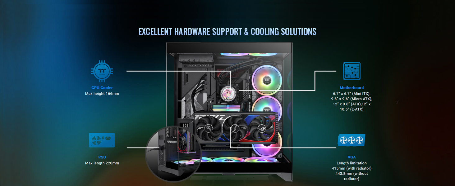 PCケース(自作PC用) Thermaltake CTE E550 TG CA-1Z8-00M1WN-00 CTE E550 TG Mid Tower Chassis – Thermaltake USA
